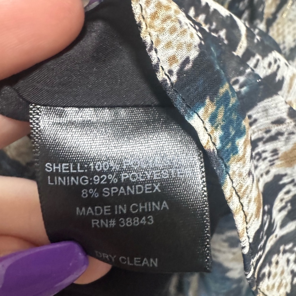 Sam Edelman Python Snake Print High Neck Dress Wi… - image 12